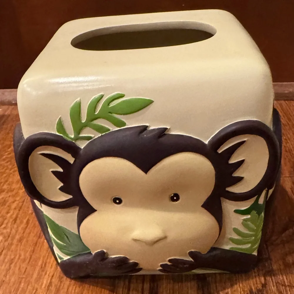 Tissue cover, Toucan & Monkey Rainforest - Kids Bathroom